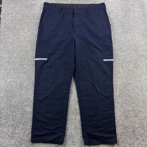 FedEx Cargo Pants Mens Navy Blue 40R 32 Reflective Stan Herman VF Imagewear